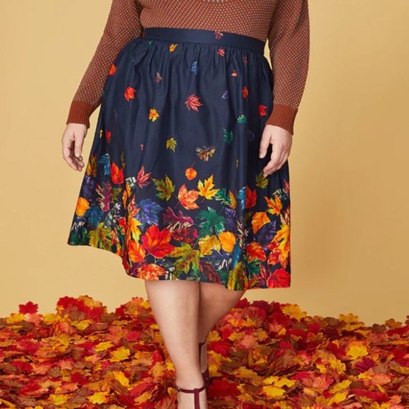 🍂🍁Falling For Autumn Leaf skirt 🍁🍂 - Picture 1 of 3